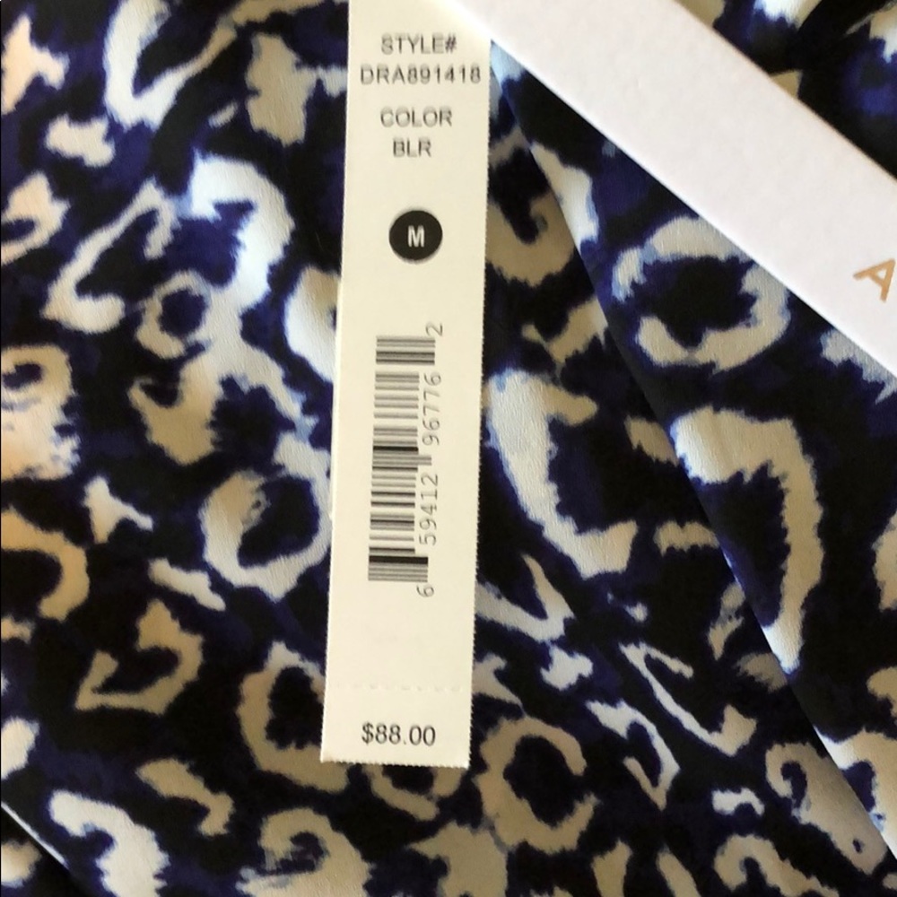 Aqua cheetah print racer back dress. NWT size m - Picture 6 of 6